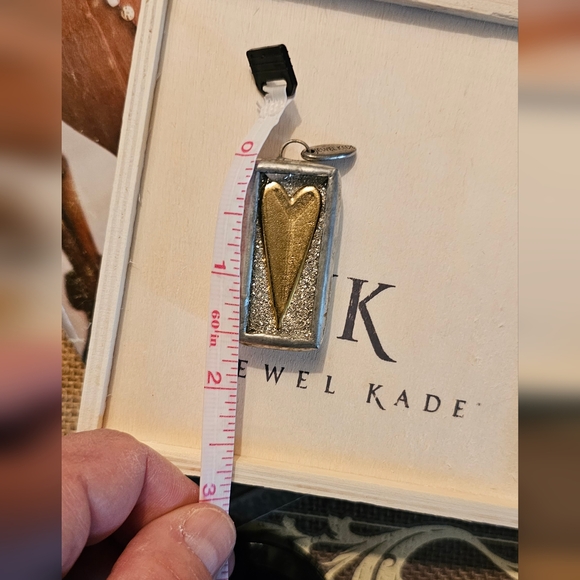 Jewel Kade Gold and Silver Heart Pendant - Picture 3 of 3